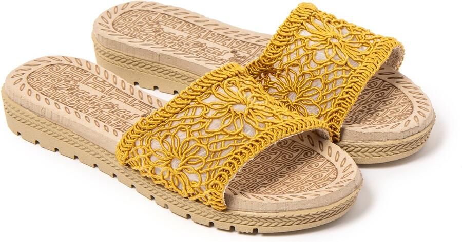 Brasileras Sandalen damen-mosterd