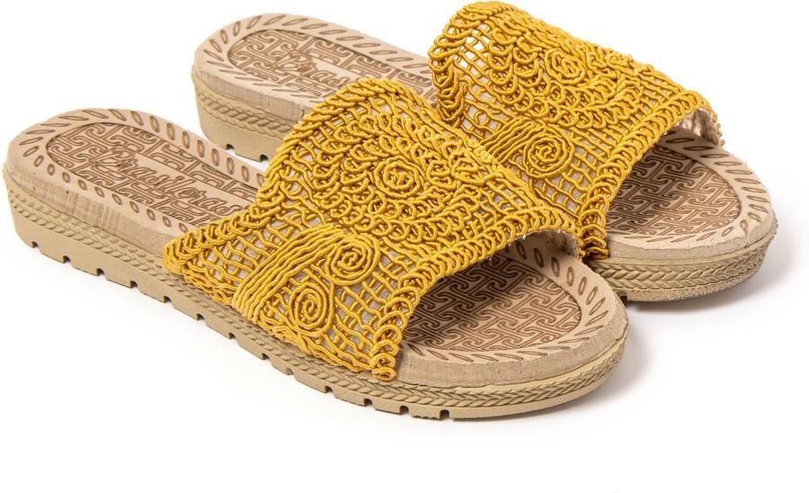 Brasileras Sandalen damen-mosterd