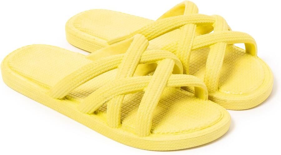 Brasileras Slippers damen-geel