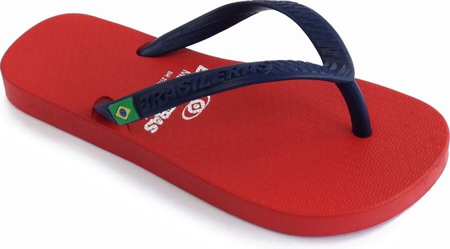 Brasileras Slippers Kinderen- rood blauw