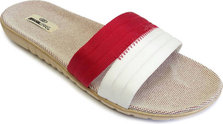 Brasileras sandalen dames- rood Wit