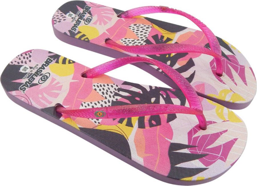 Brasileras Slippers dames- Fuchsia