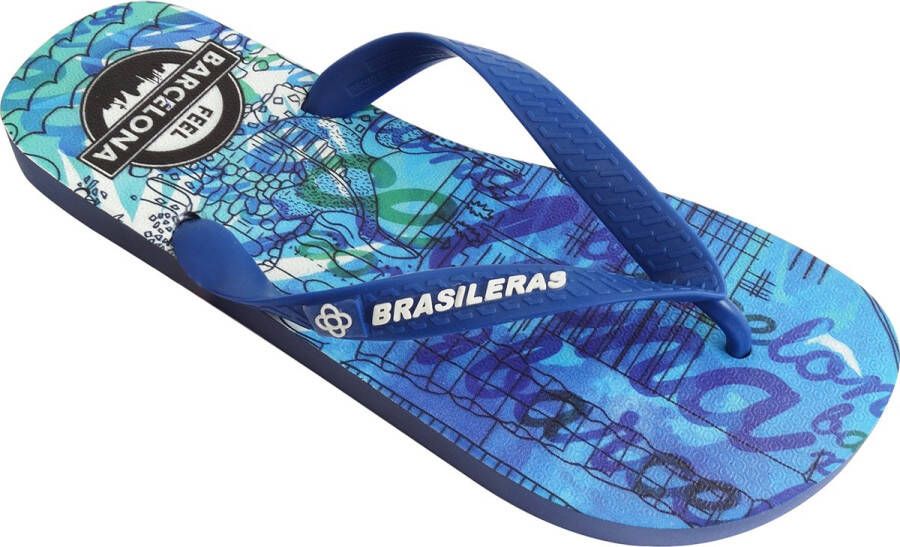 Brasileras Slippers Heren- marineblauw