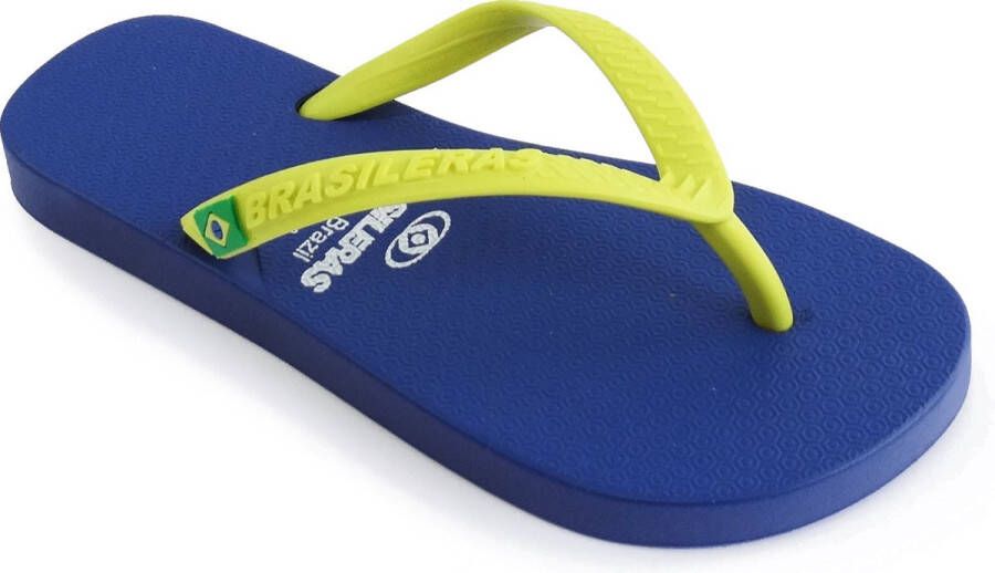 Brasileras Slippers Kinderen- Blauw Geel