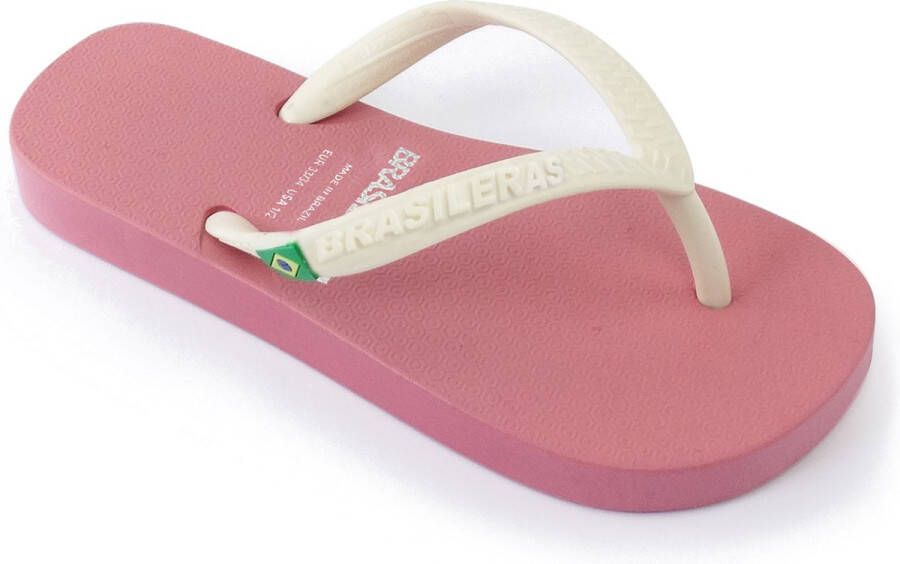Brasileras Slippers Kinderen- Roze wit