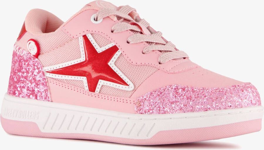 Breezy Rollers Kinder Sneakers met Wieltjes Glitter Roze Schoenen met wieltjes Rolschoenen