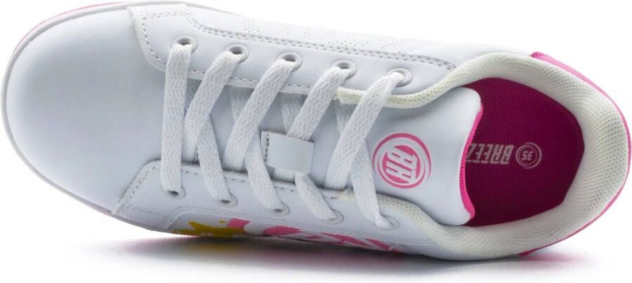Breezy Rollers Kindersneakers met Wieltjes Wit Roze - Foto 2