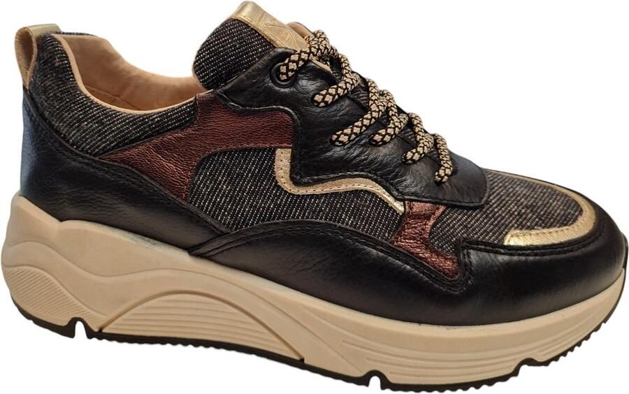 BRIDGE 24257204 Jeans Black Dames Sneakers Zwart