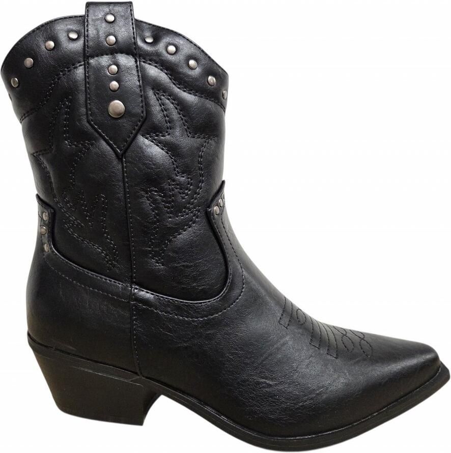 BRIDGE 26238415 Black Cowboy Boots Zwart Synthetisch Dames Zwart