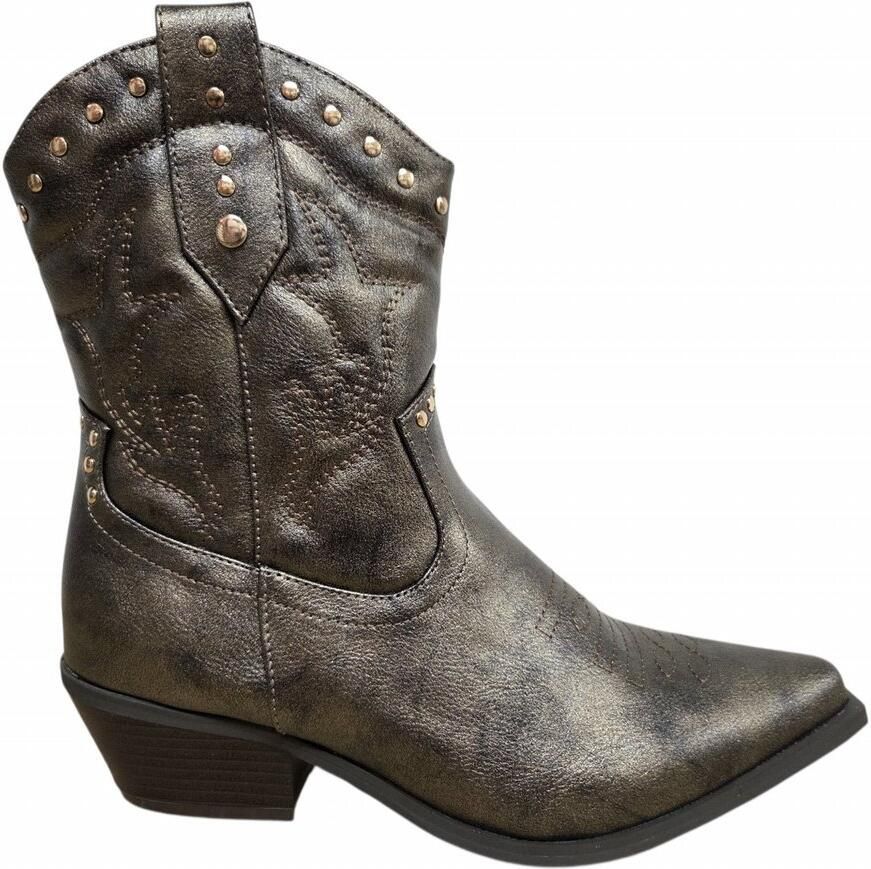BRIDGE 26238415 Bronze Cowboy Boots Brons Synthetisch Dames Brons