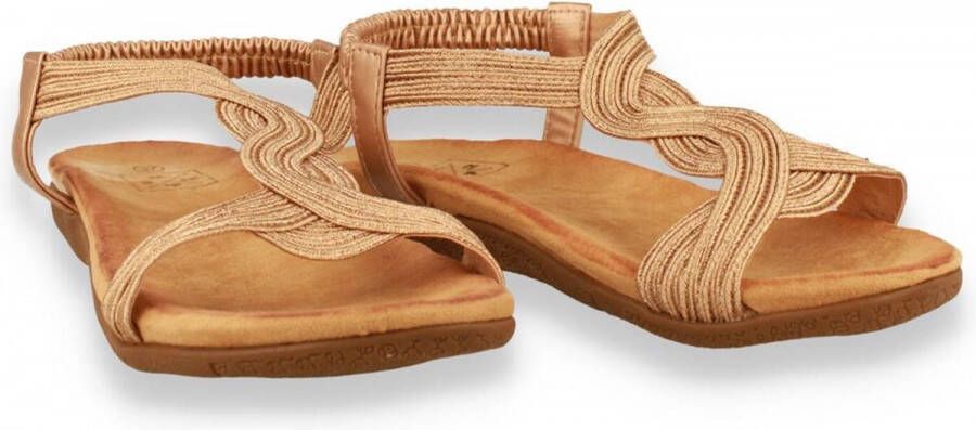 Bridge Footwear Bridge dames sandaal champagne ROSEGOLD