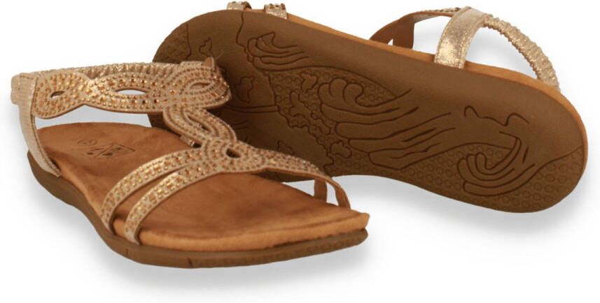 Bridge Footwear Bridge Dames Sandaal Goud