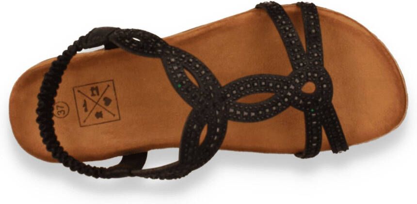 Bridge Footwear Bridge Dames Sandaal Zwart