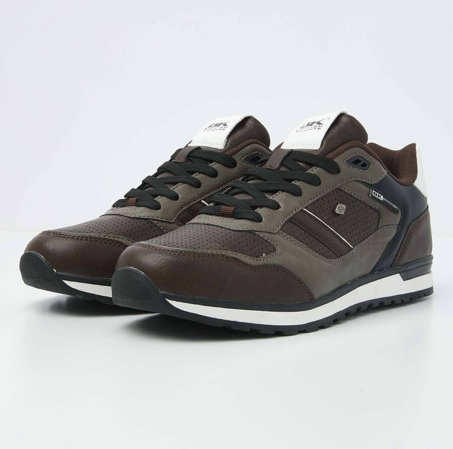British Knights BK CLASSOR- Laag Donker bruin Taupe Zwart Wit