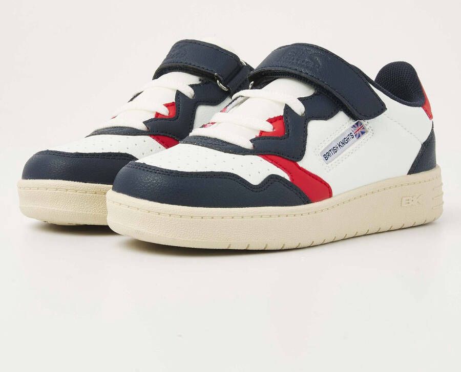 British Knights BK NOORS- Laag Wit Donker blauw Rood