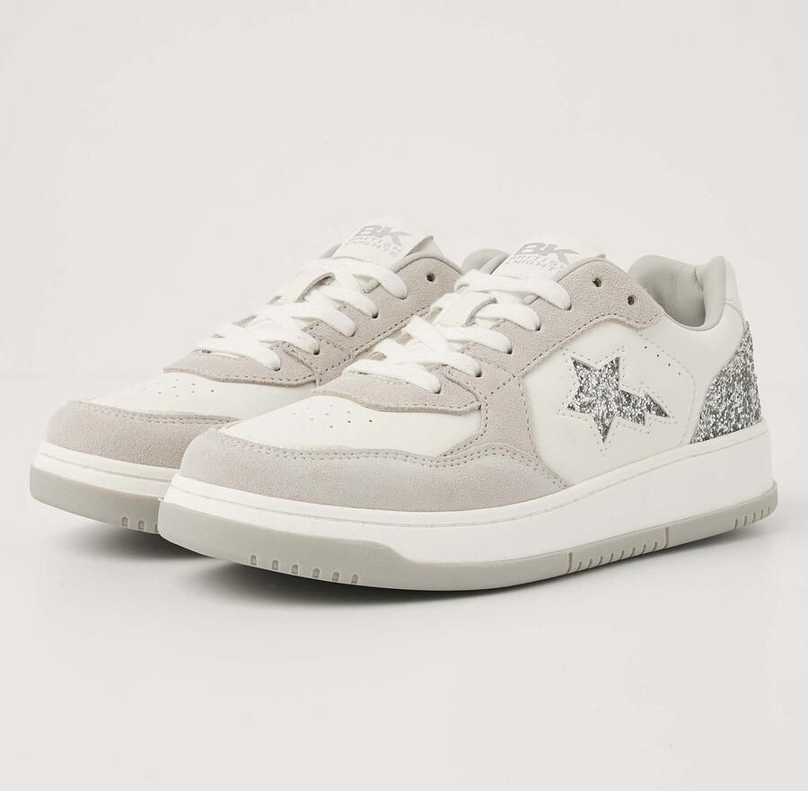 British Knights Allure Dames Sneakers Laag Wit Gebroken wit Zilver Vrouwen Schoenen