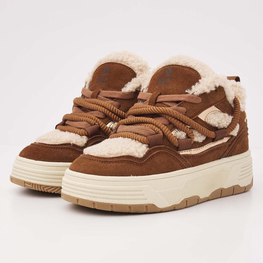 British Knights Axis Dames sneakers laag Crepe Gebroken Wit Vrouwen schoenen Suede