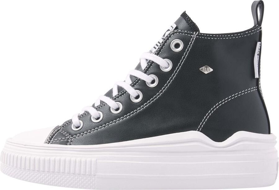 British Knights Kaya Flow Mid Dames Sneakers Hoog Zwart Vrouwen Schoenen - Foto 5