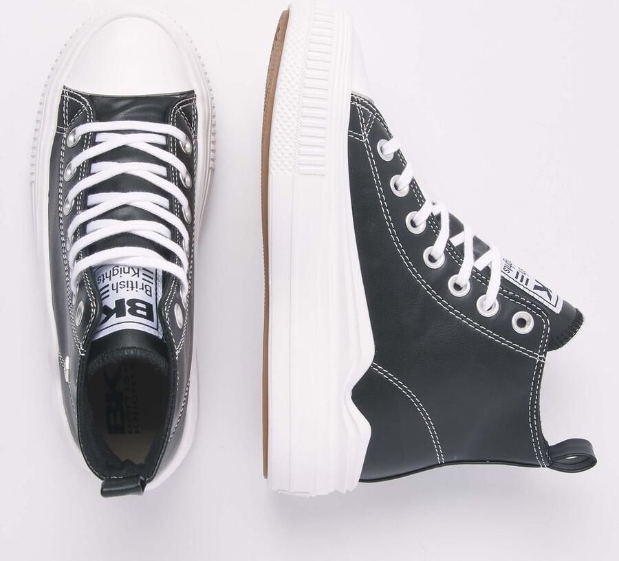 British Knights Kaya Flow Mid Dames Sneakers Hoog Zwart Vrouwen Schoenen - Foto 4