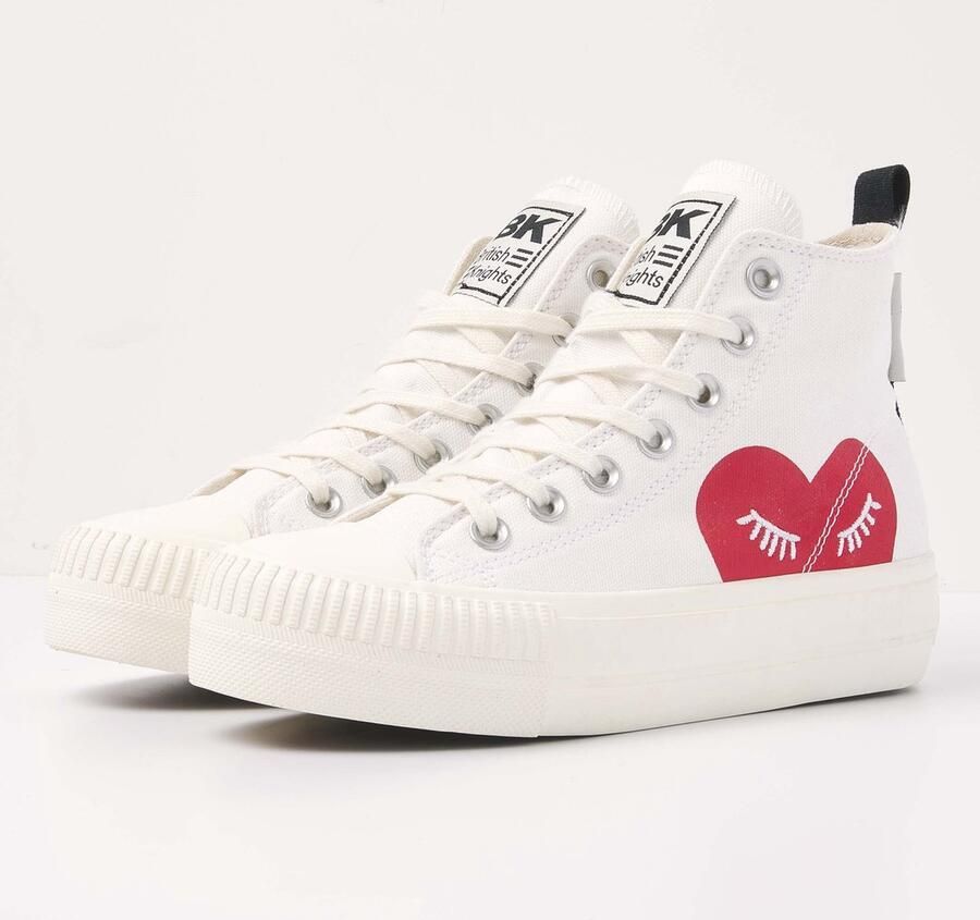 British Knights BK KAYA MID- Hoog Gebroken wit Rood hart Gebroken wit - Foto 2