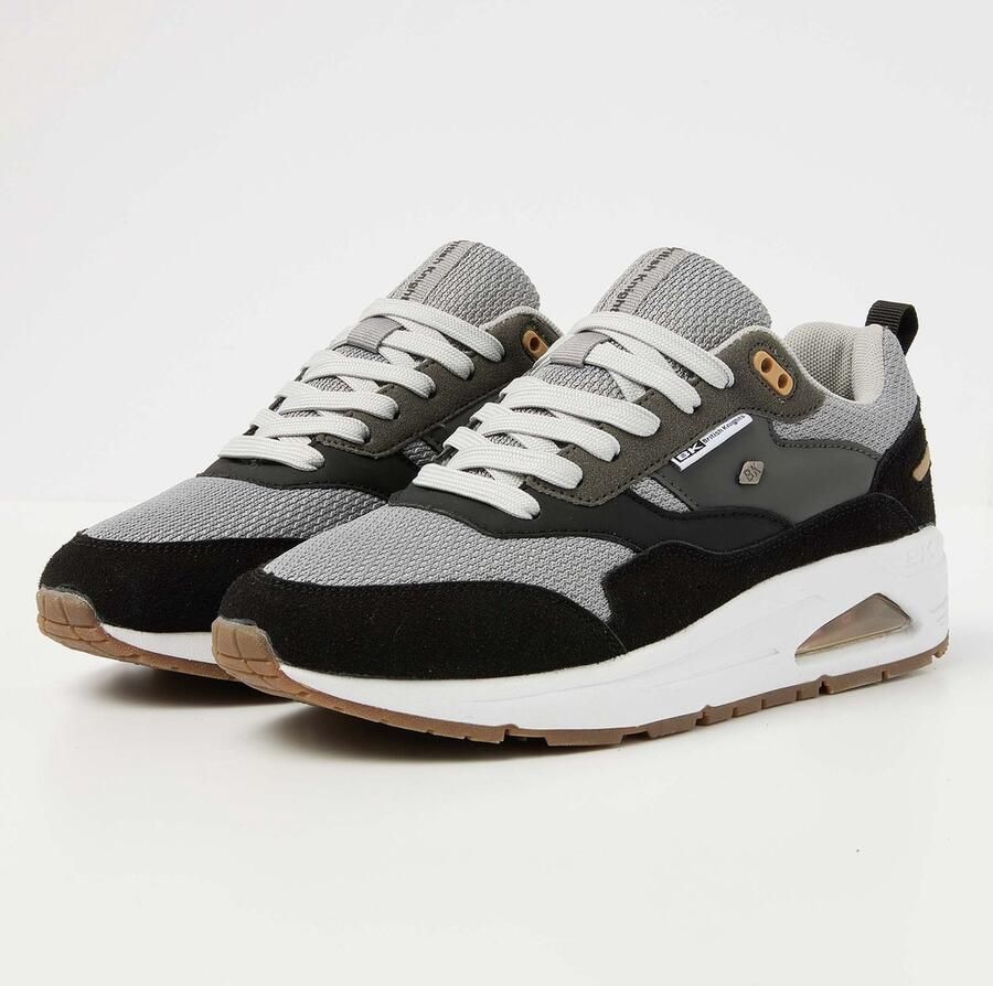 British Knights BK LENNOX- Laag Donker grijs Zwart Crepe