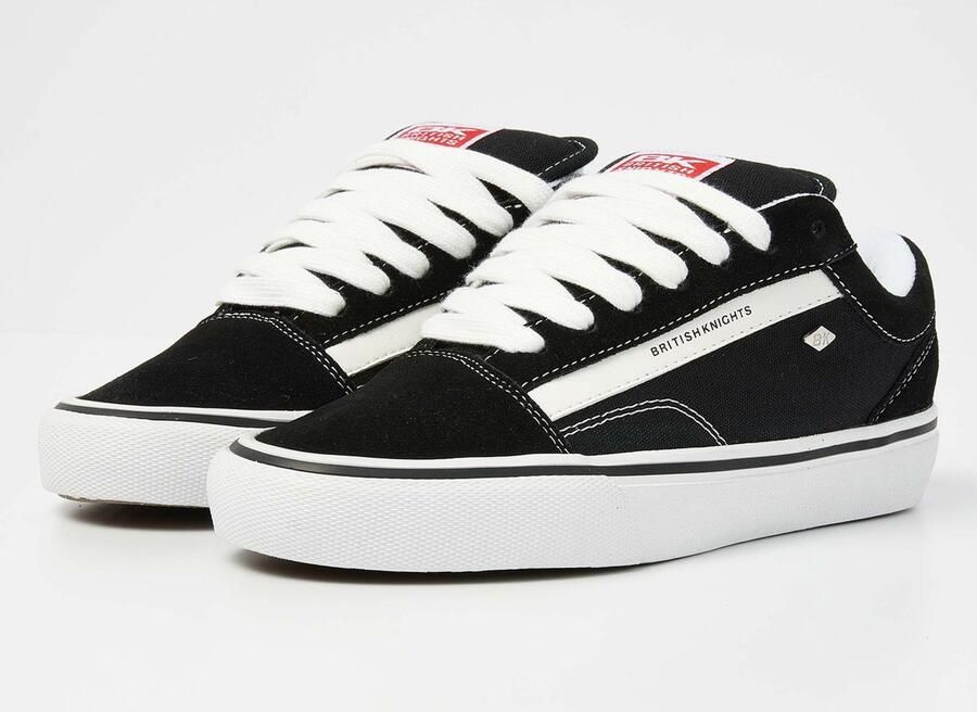 British Knights Mack Chunky Dames Sneakers Laag Zwart Suede Vrouwen Schoenen