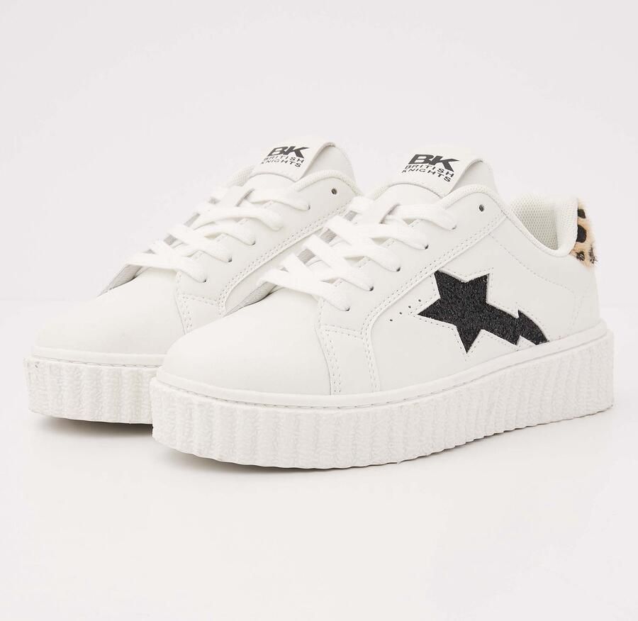 British Knights Bliss Dames sneakers laag Wit Zwart Panterprint Vrouwen schoenen