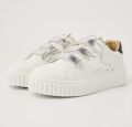 British Knights Bliss Velcro Dames Sneakers Laag Wit Zilver Zwart Vrouwen Schoenen - Wit