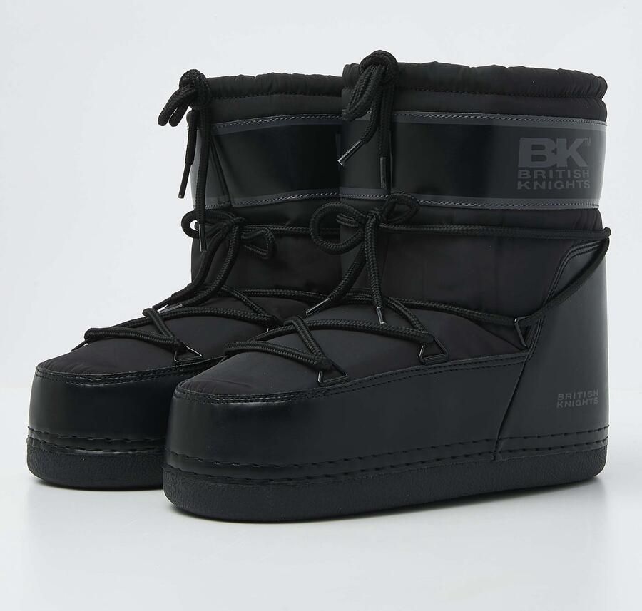 British Knights Blizzard Dames Veter Boot Zwart Vrouwen Schoenen