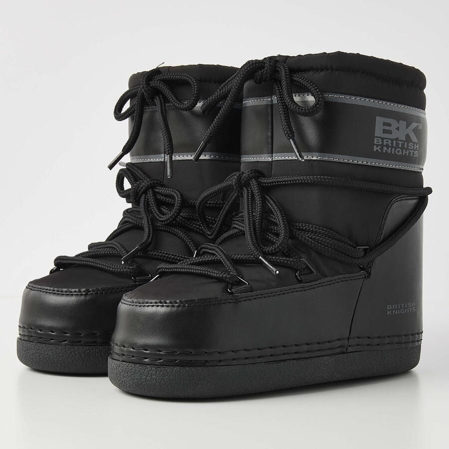 British Knights Blizzard Jongens snowboots hoog Zwart Jongens schoenen Synthetisch