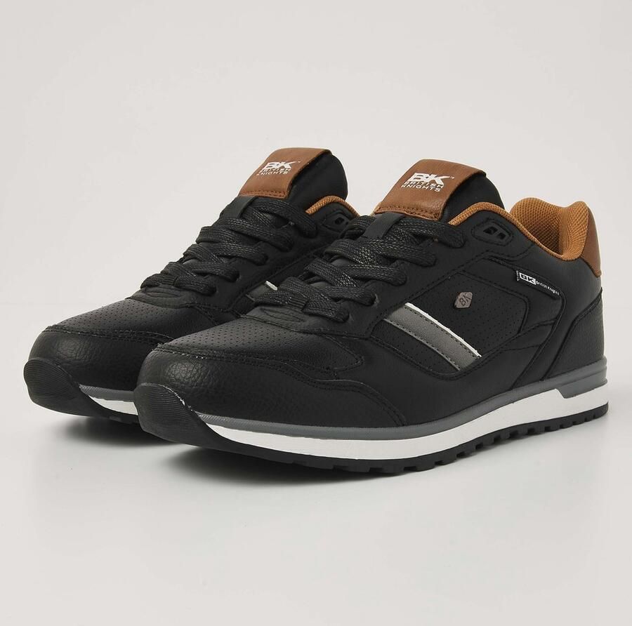 British Knights Classor Heren Sneakers Laag Zwart Cogna Grijs Mannen Schoenen