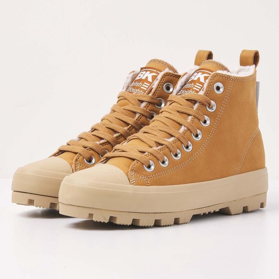 British Knights Kaya Dsrt Dames Sneakers Hoog Bruin Vrouwen Schoenen