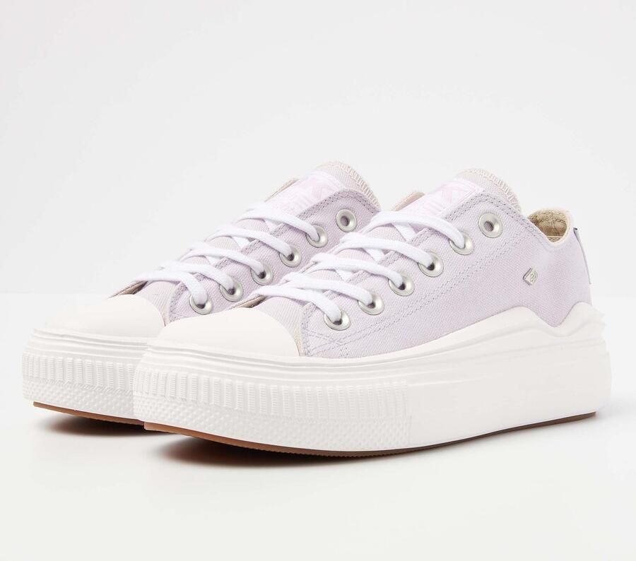 British Knights Kaya Flow Low Dames Sneakers Laag Paars Katoen Vrouwen Schoenen