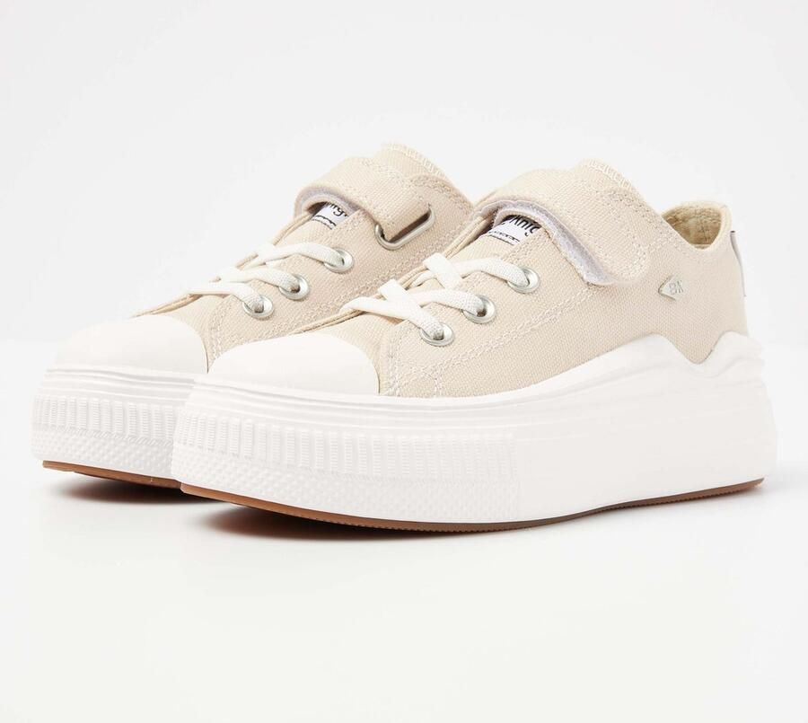 British Knights Kaya Flow Low Meisjes Sneakers Laag Beige Katoen Meiden Schoenen