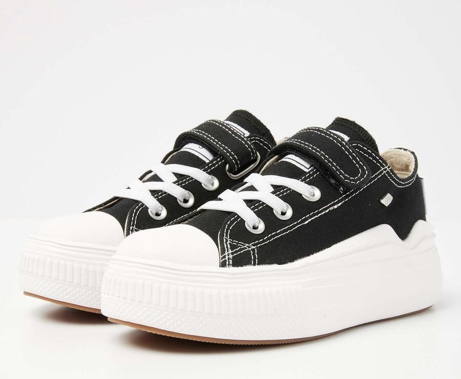 British Knights Kaya Flow Low Meisjes Sneakers Laag Zwart Katoen Meiden Schoenen