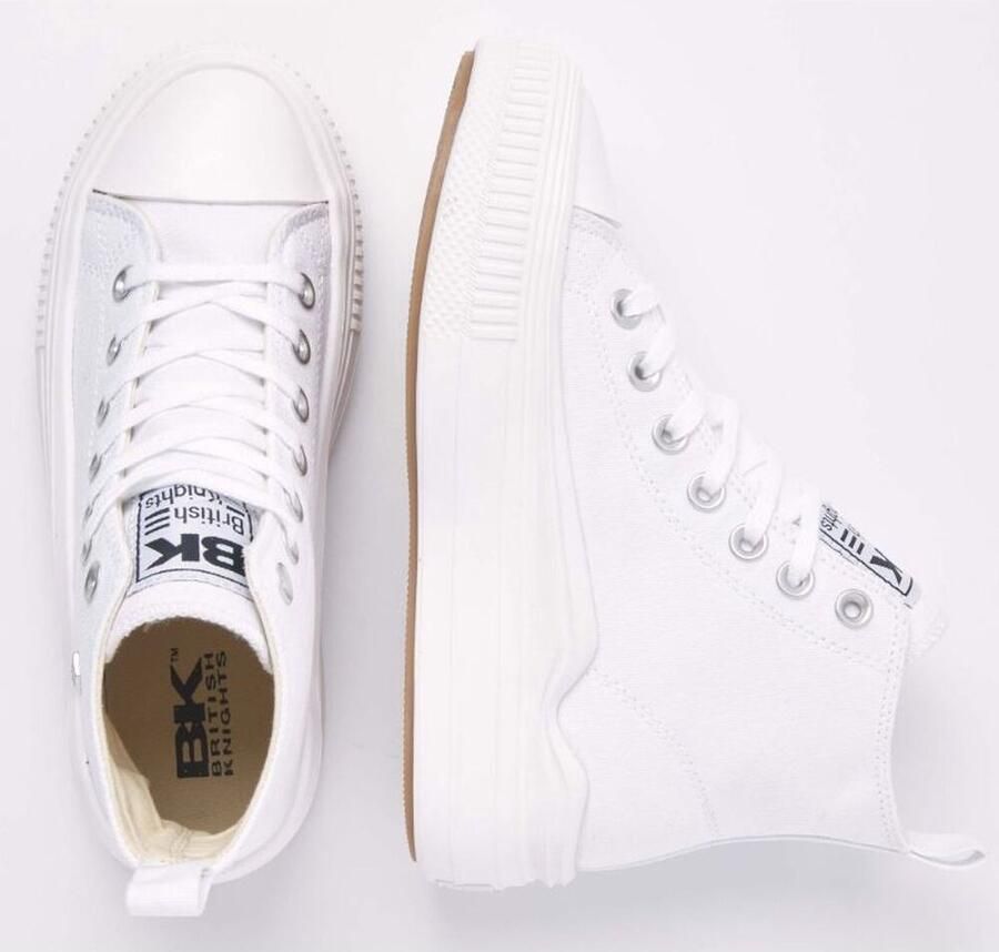 British Knights Kaya Flow Mid Dames Sneakers Hoog Wit Vrouwen Schoenen - Foto 6