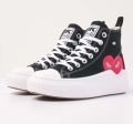 British Knights Kaya Flow Mid Dames Sneakers Hoog Zwart Katoen Vrouwen Schoenen - Zwart