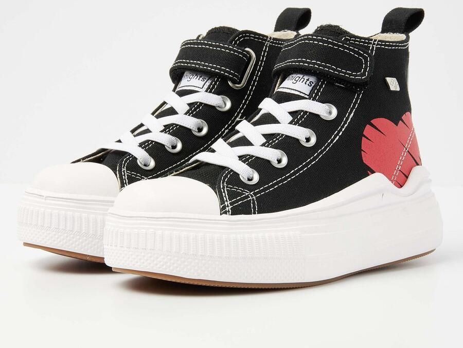 British Knights KAYA FLOW MID Meisjes sneakers hoog Zwart