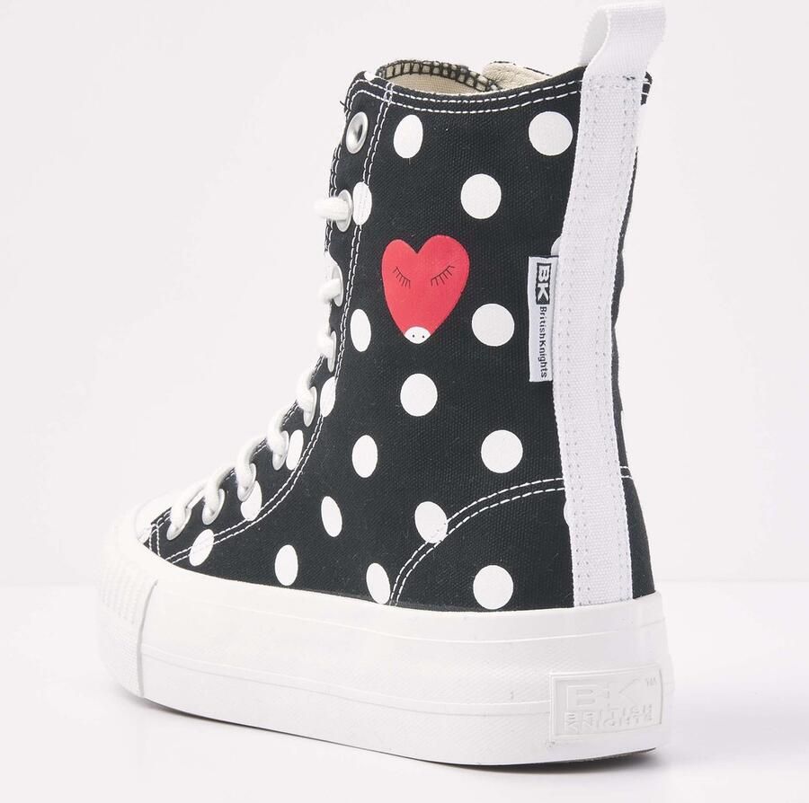 British Knights KAYA HIGH Dames sneakers hoog Zwart stippen - Foto 3