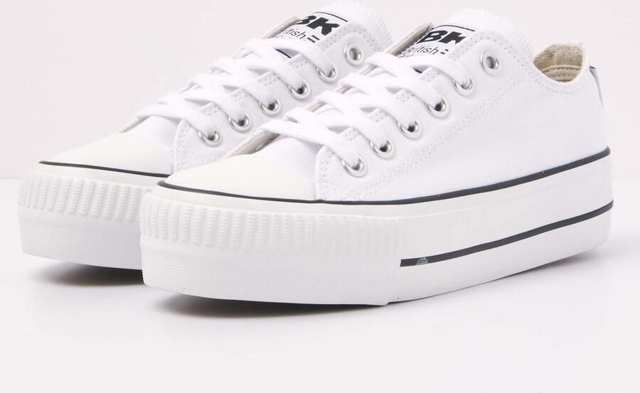 British Knights Kaya Low Dames Sneakers Laag Wit Katoen Vrouwen Schoenen - Foto 2