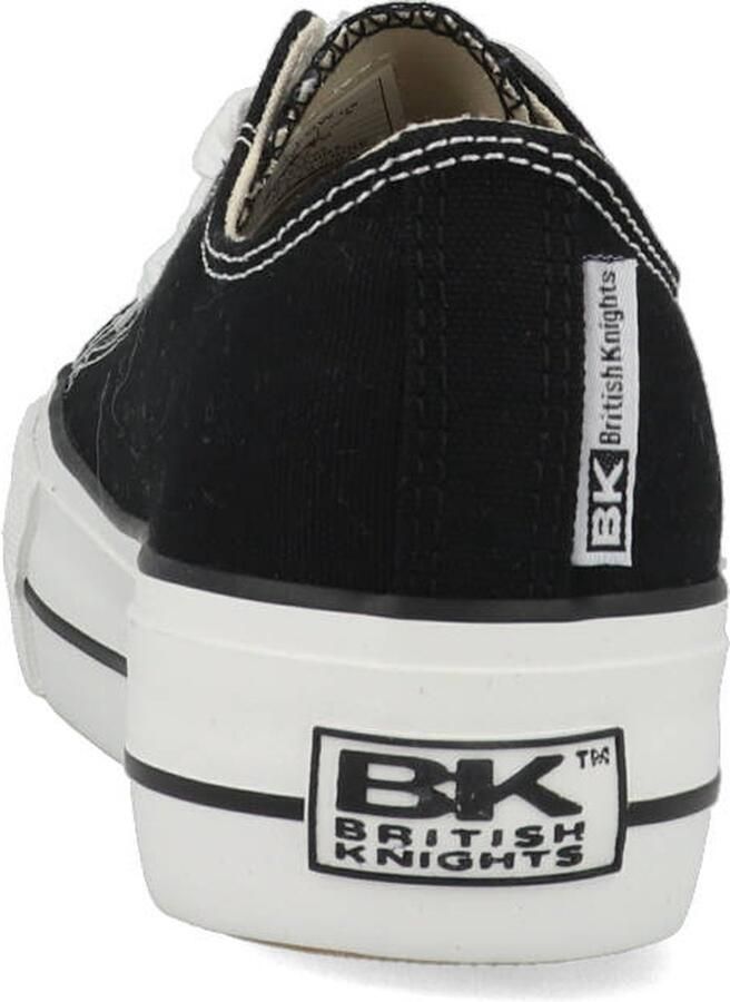 British Knights Kaya Low Dames Sneakers Laag Zwart Katoen Vrouwen Schoenen - Foto 8