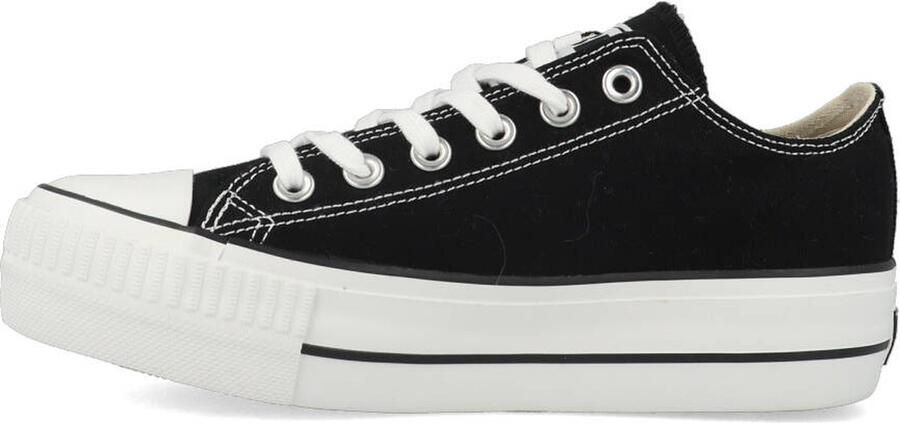 British Knights Kaya Low Dames Sneakers Laag Zwart Katoen Vrouwen Schoenen - Foto 14