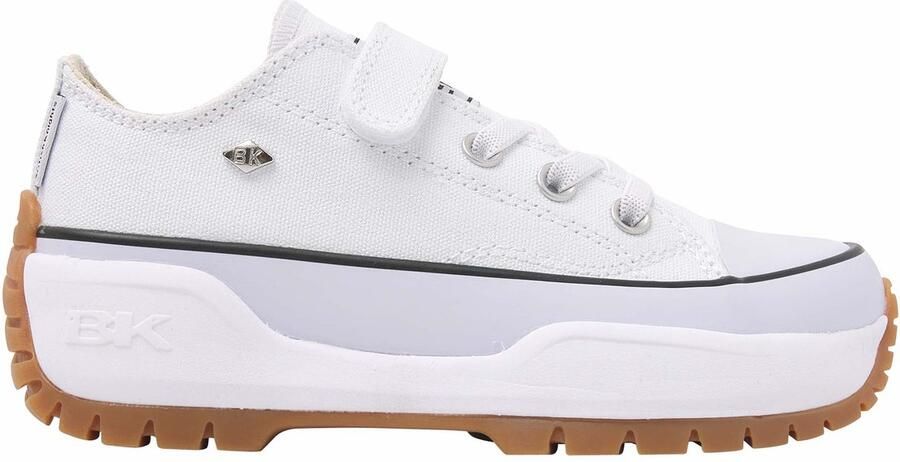 British Knights Kaya Low Fly Meisjes Sneakers Laag Wit Katoen Meiden Schoenen