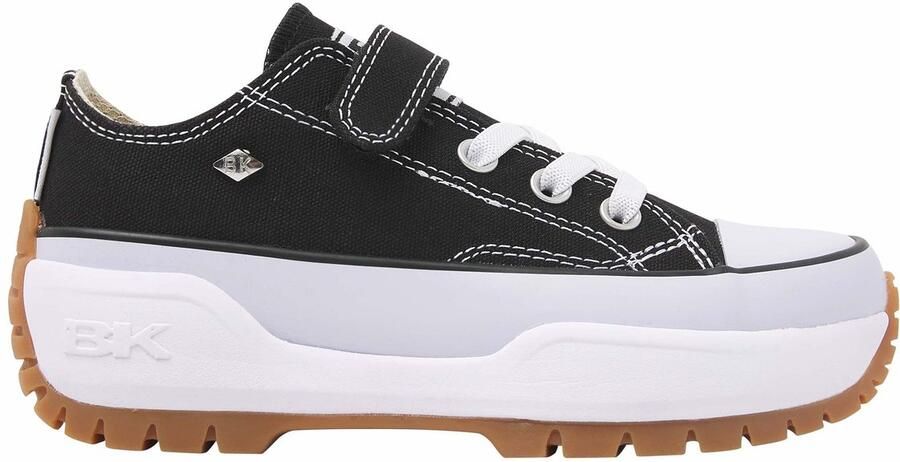 British Knights Kaya Low Fly Meisjes Sneakers Laag Zwart Katoen Meiden Schoenen