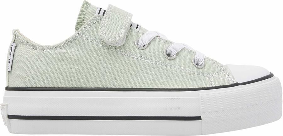 British Knights Kaya Low Meisjes Sneakers Laag Groen Katoen Meiden Schoenen - Foto 2