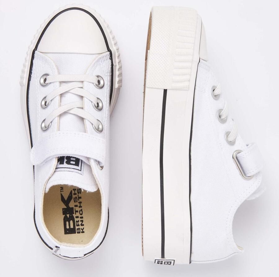 British Knights Kaya Low Meisjes Sneakers Laag Wit Katoen Meiden Schoenen - Foto 3