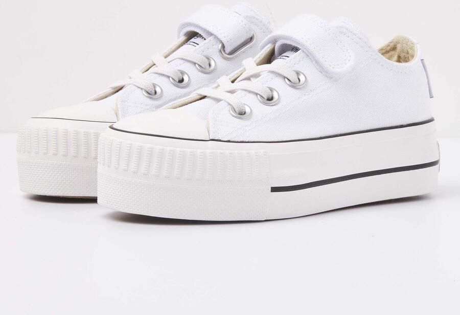 British Knights Kaya Low Meisjes Sneakers Laag Wit Katoen Meiden Schoenen