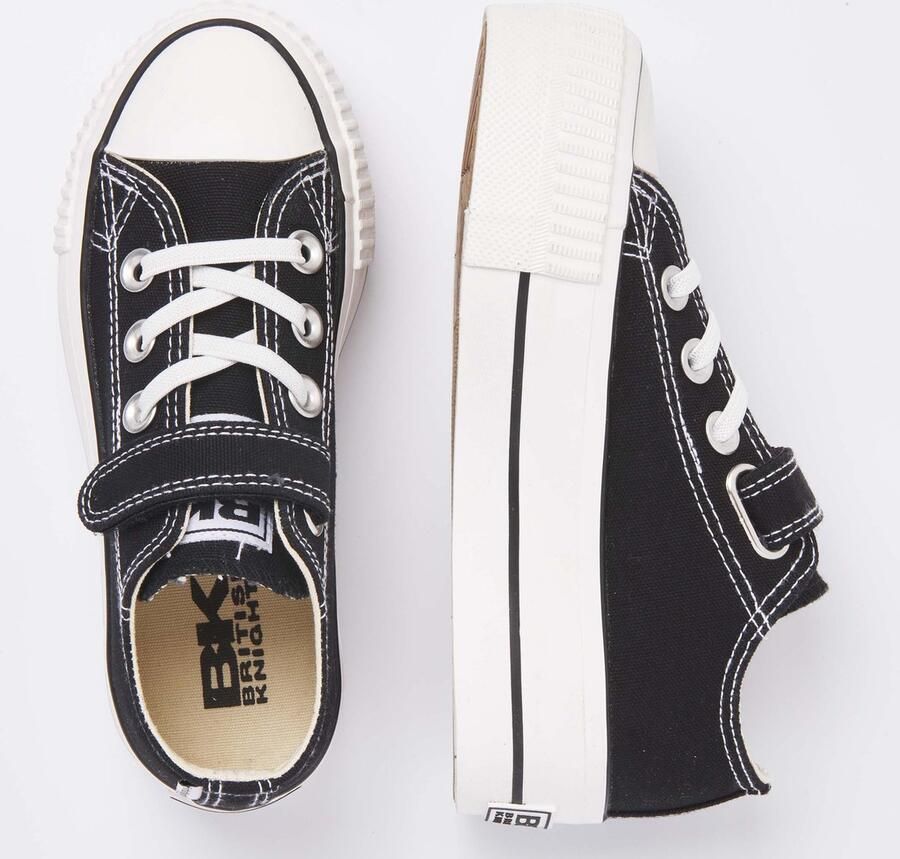 British Knights Kaya Low Meisjes Sneakers Laag Zwart Katoen Meiden Schoenen - Foto 3