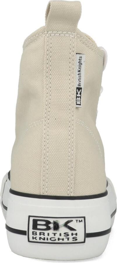 British Knights Kaya Mid Dames Sneakers Hoog Beige Katoen Vrouwen Schoenen - Foto 10