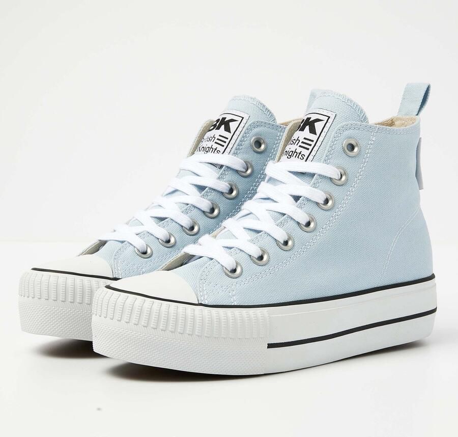 British Knights Kaya Mid Meisjes Sneakers Hoog Blauw Katoen Meiden Schoenen - Foto 2